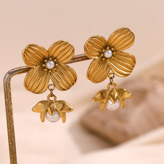 Blooming Pearl Radiance Earrings