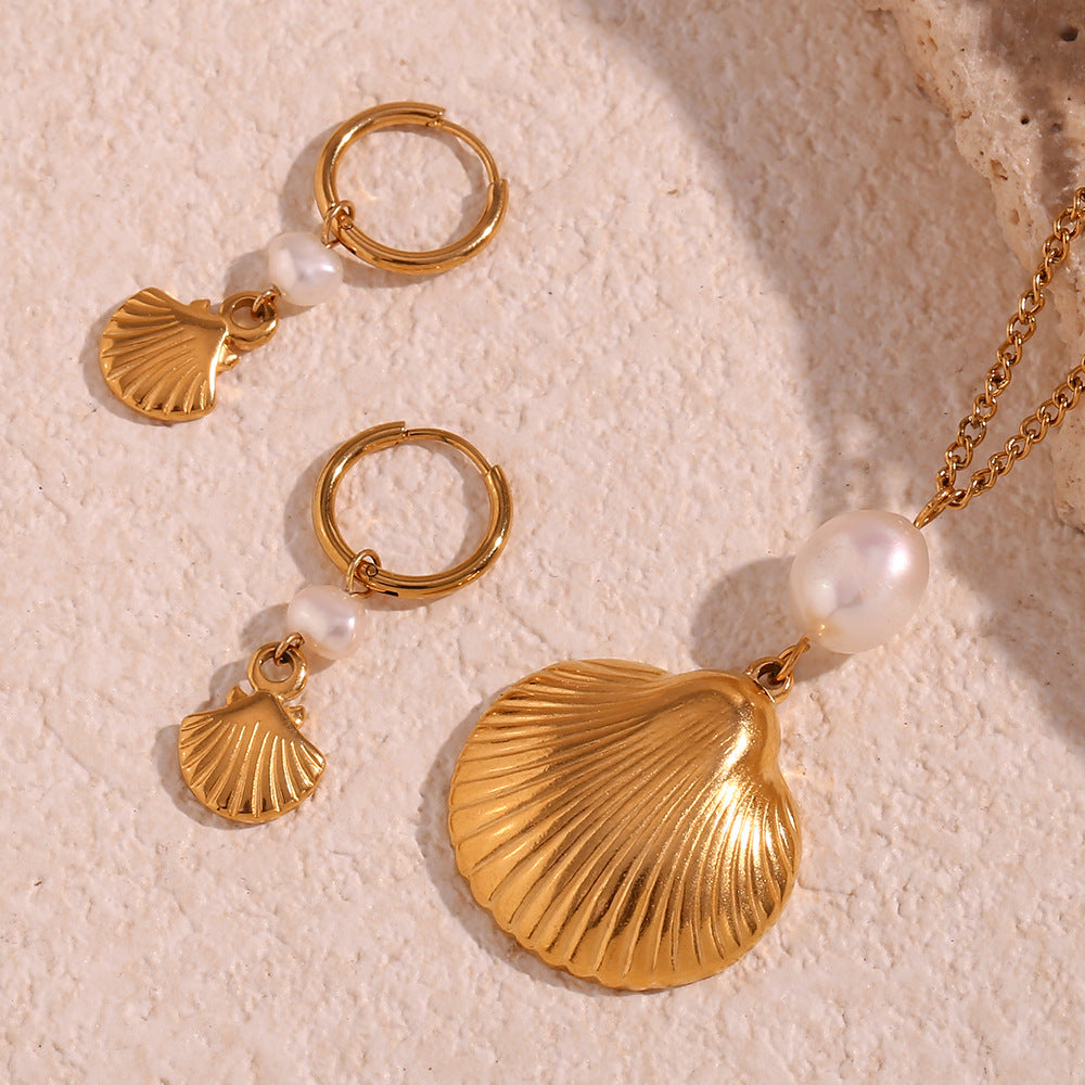 Oceanic Rhythms & Golden Glow - Pearl Shell Elegance Collection