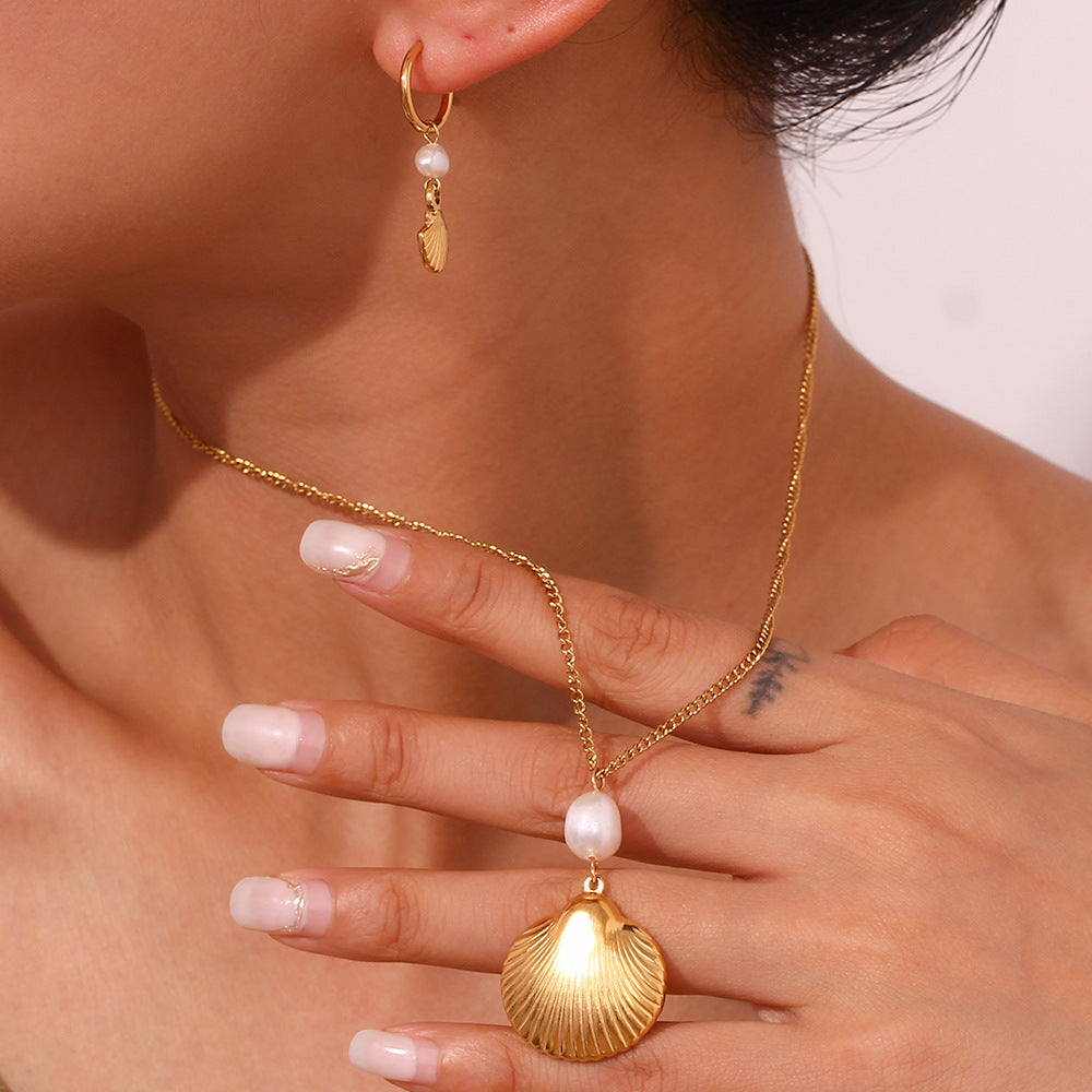 Oceanic Rhythms & Golden Glow - Pearl Shell Elegance Collection