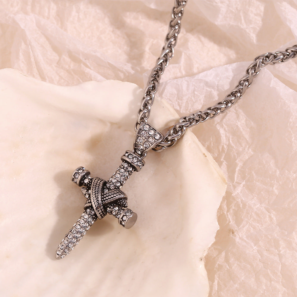 Sacred Glow · Dual-Tone Cross Collection Pendant Necklace Series