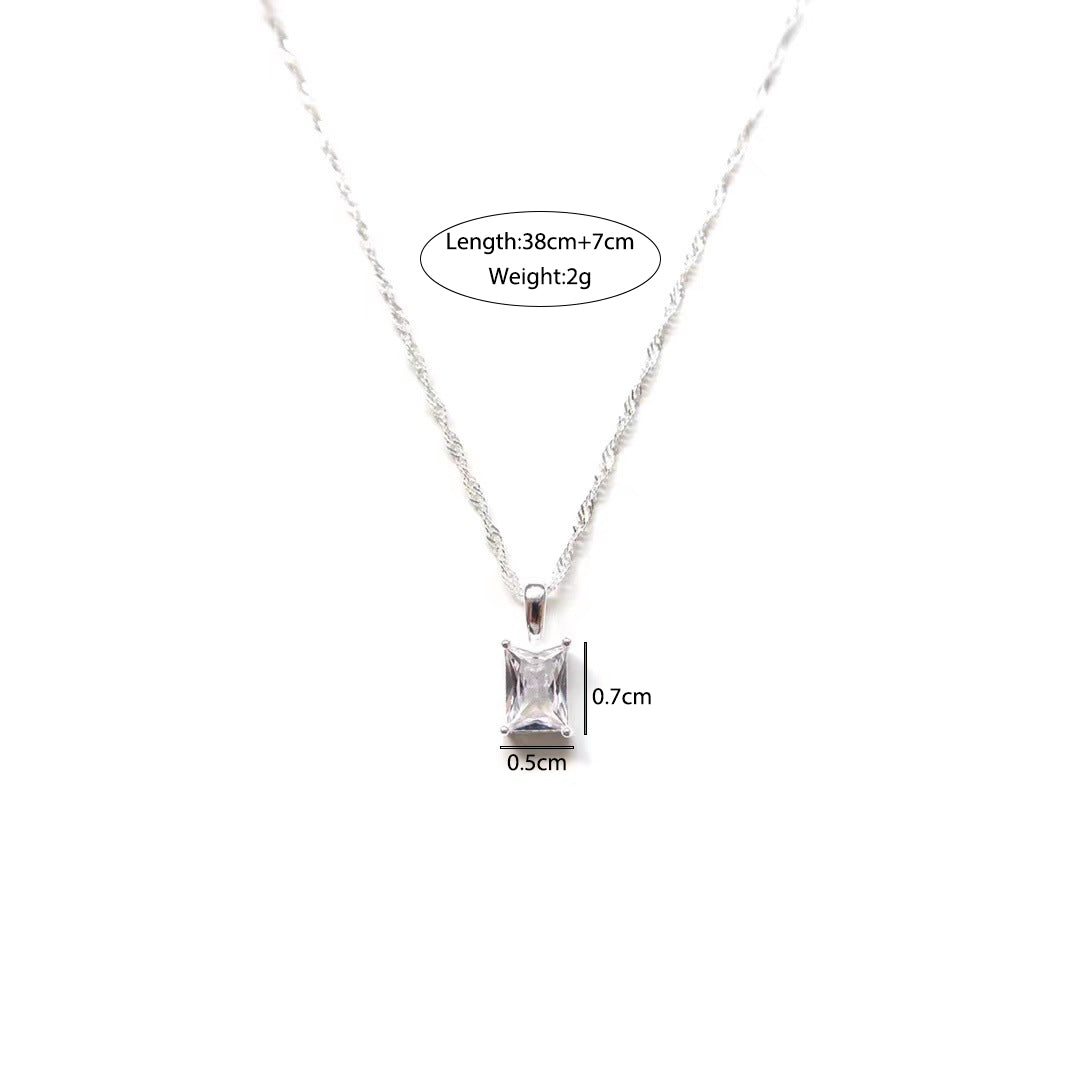 Crystal Dance 925 Silver Necklace