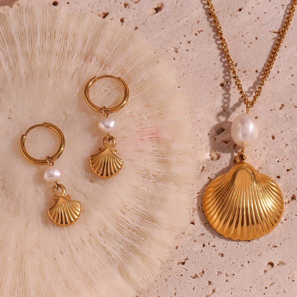 Oceanic Rhythms & Golden Glow - Pearl Shell Elegance Collection