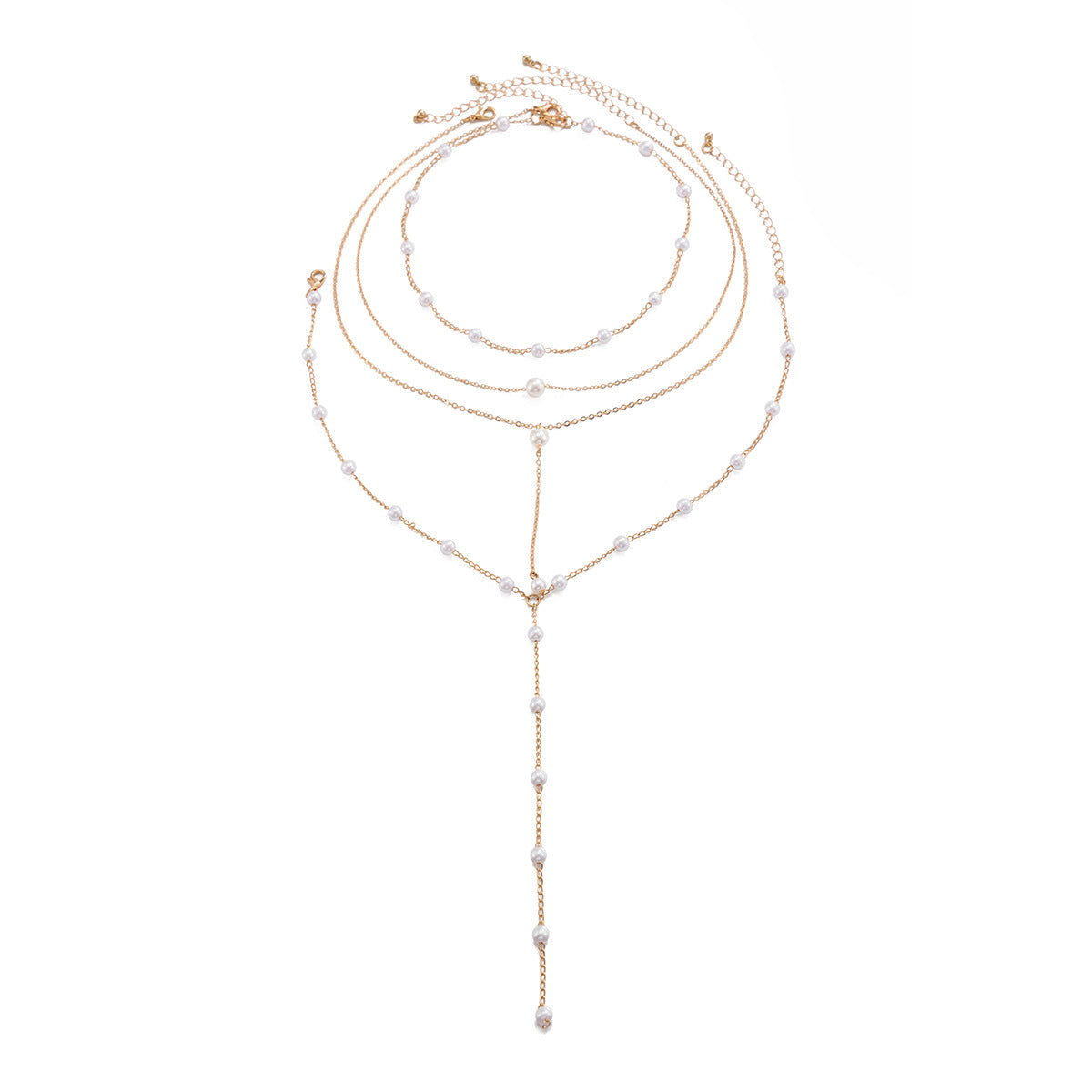 Elegant Pearl Harmony · Quartet Pearl Necklace Set