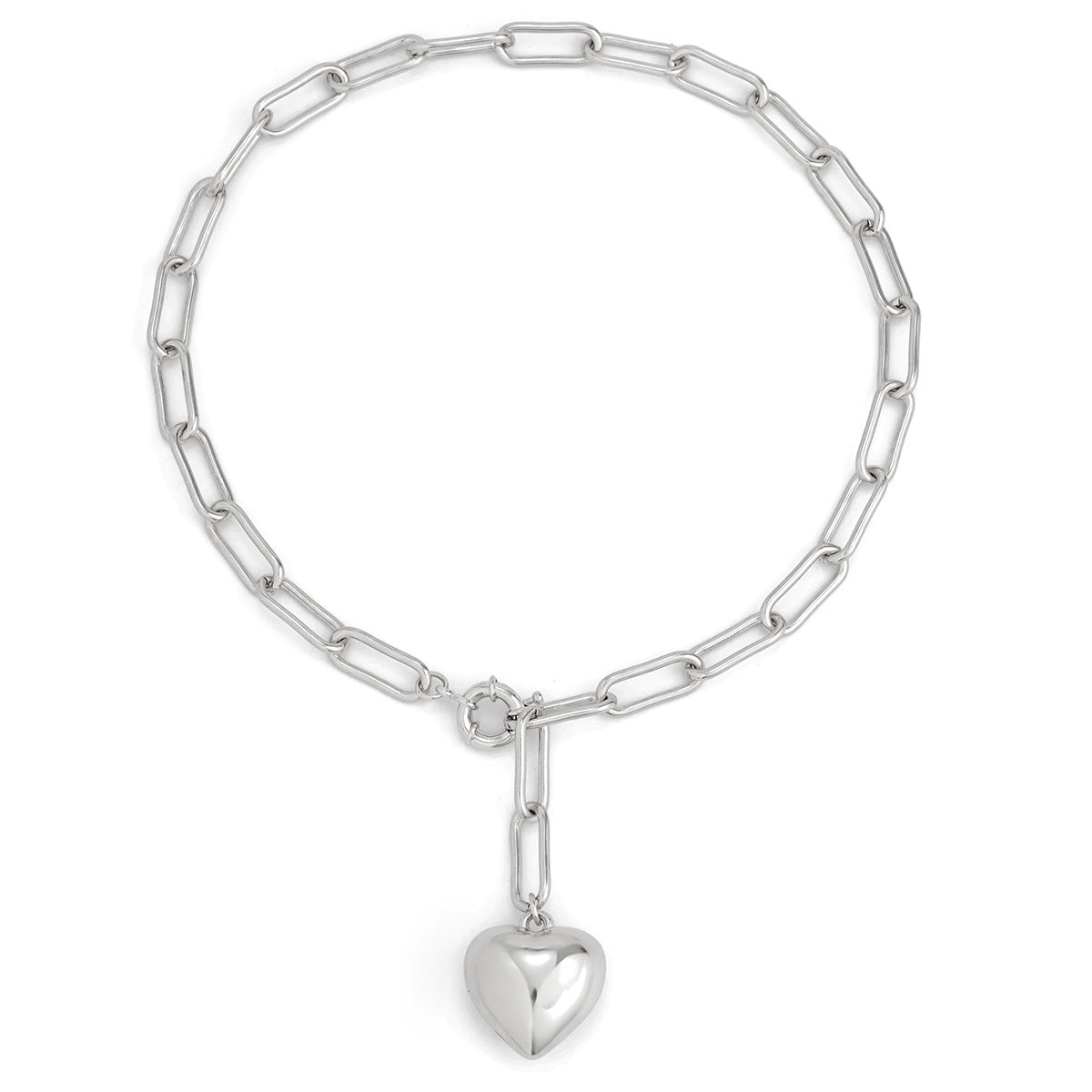 Y-shaped love heart necklace