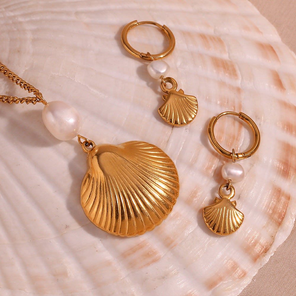 Oceanic Rhythms & Golden Glow - Pearl Shell Elegance Collection