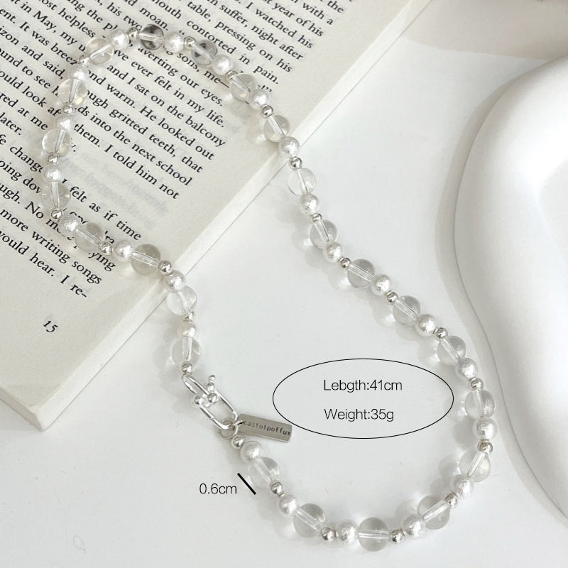 Crystal Clear Silver Charm Series（915 Silver, white crystal）