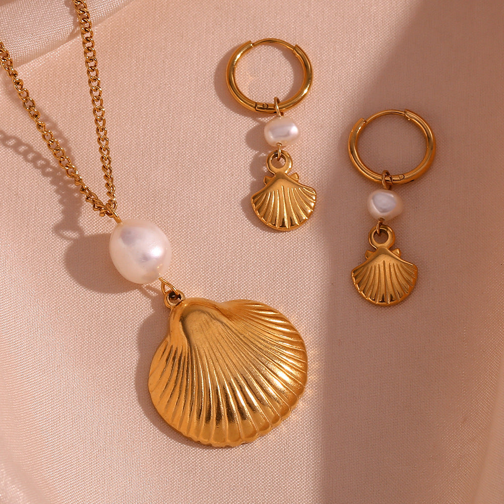 Oceanic Rhythms & Golden Glow - Pearl Shell Elegance Collection