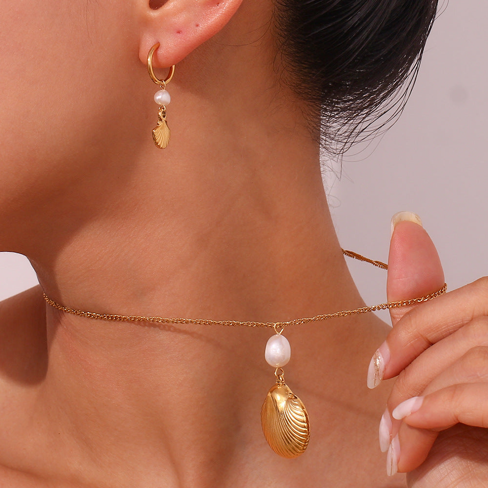 Oceanic Rhythms & Golden Glow - Pearl Shell Elegance Collection