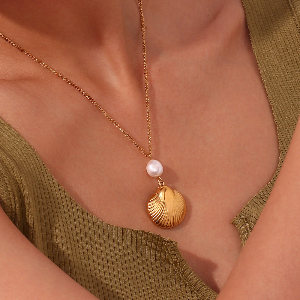 Oceanic Rhythms & Golden Glow - Pearl Shell Elegance Collection