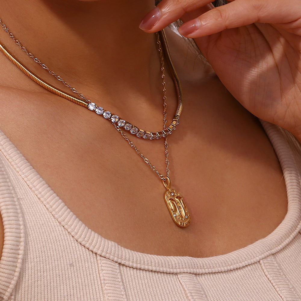 The Starry Realm's Mystic Key  Zodiac Collection Necklace