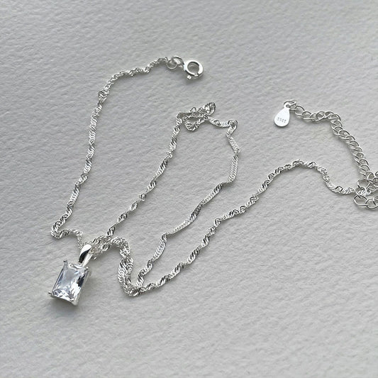 Crystal Dance 925 Silver Necklace