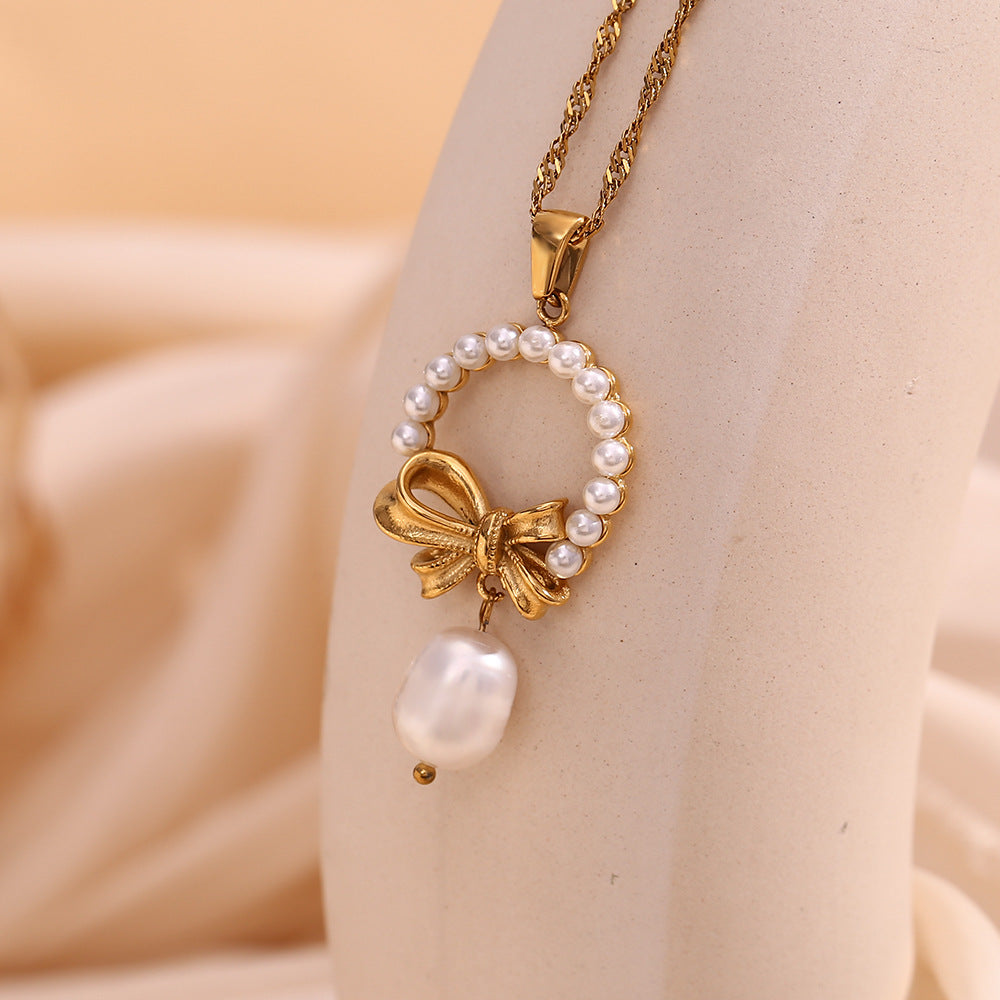 Elegant Butterfly Shadow · Pearl Sentiments Collection Necklace