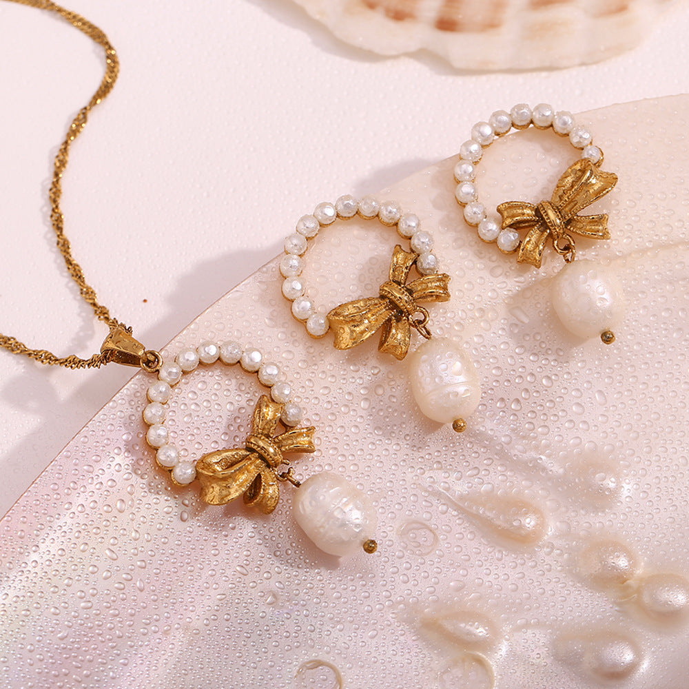 Elegant Butterfly Shadow · Pearl Sentiments Collection Necklace