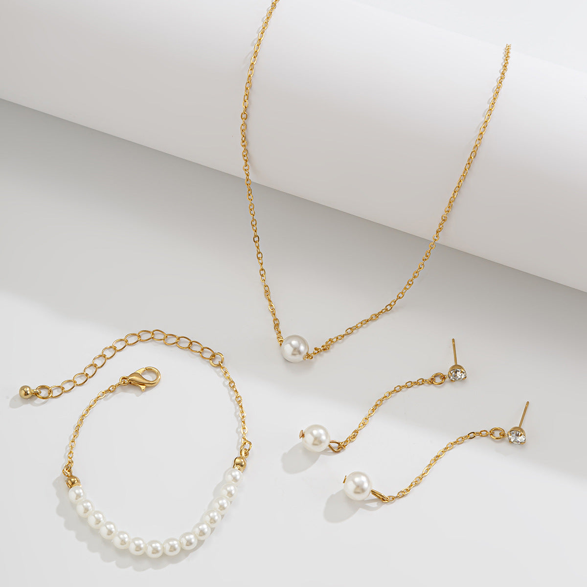 Golden Radiance & Pearl Elegance Triplet Jewelry Collection