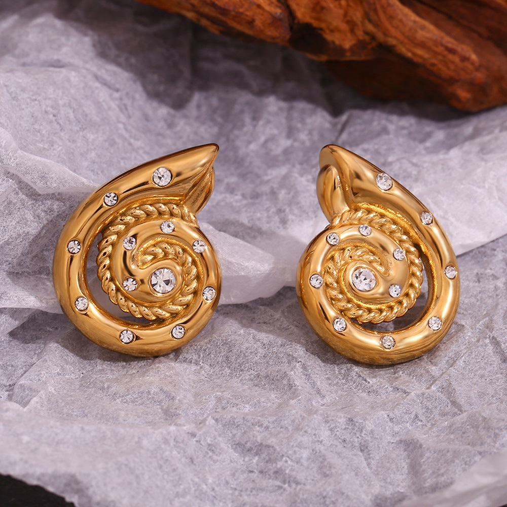 Cochlear Dreamcolor zirconium earrings