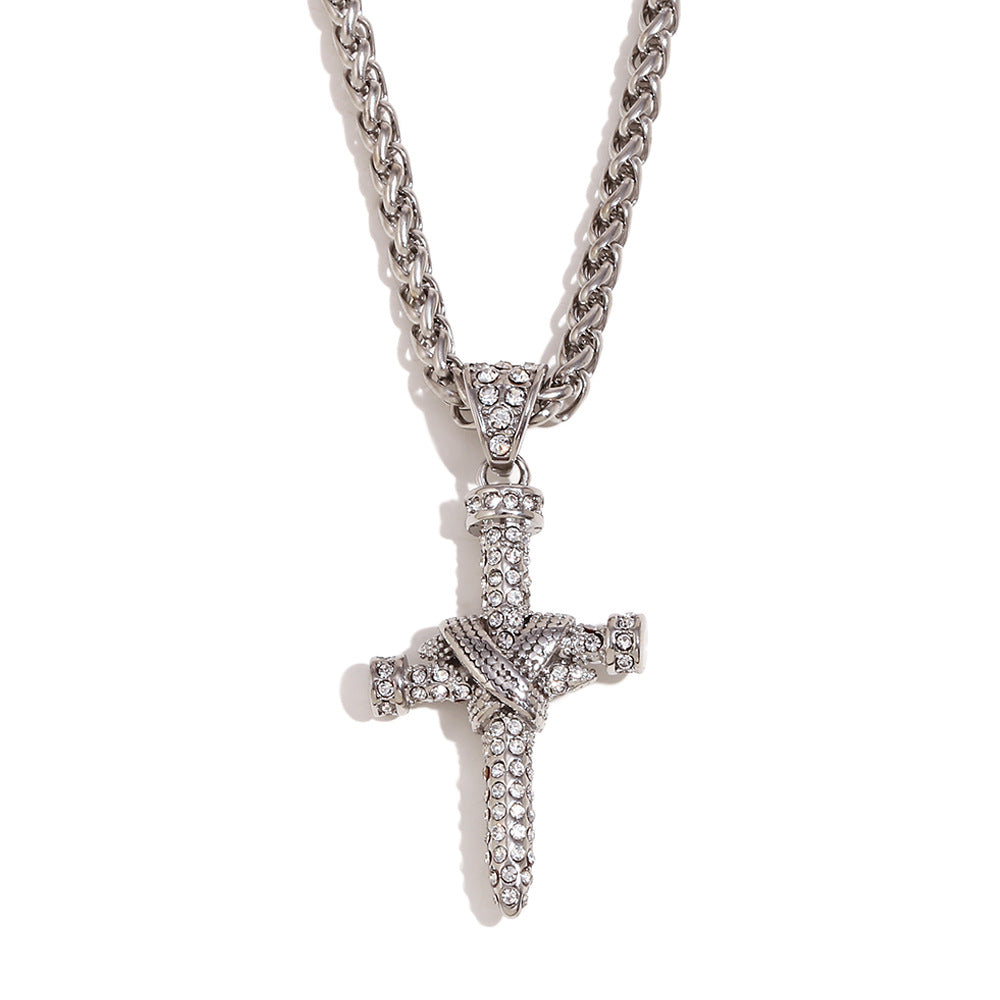 Sacred Glow · Dual-Tone Cross Collection Pendant Necklace Series