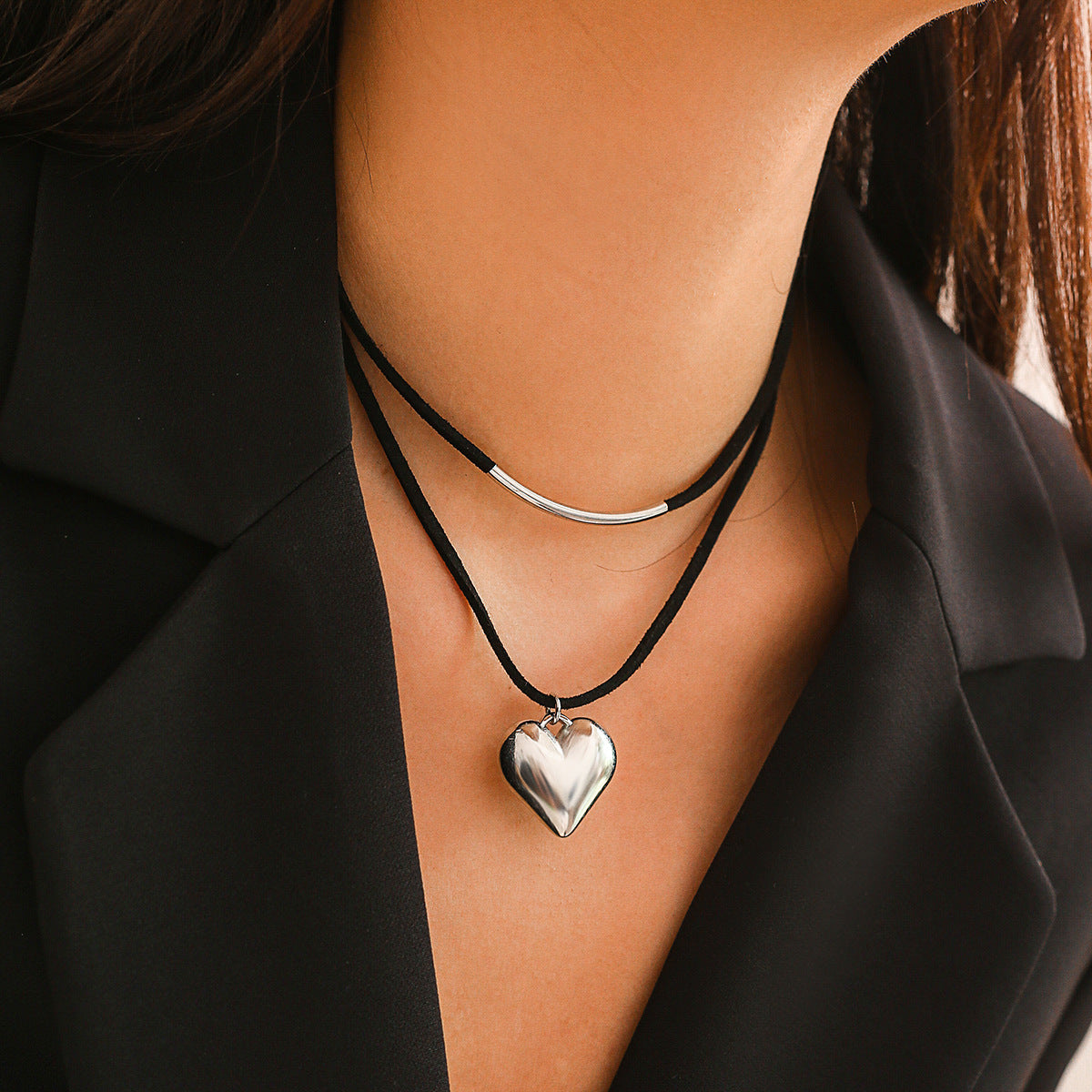 Love's Velvet Heart Necklace