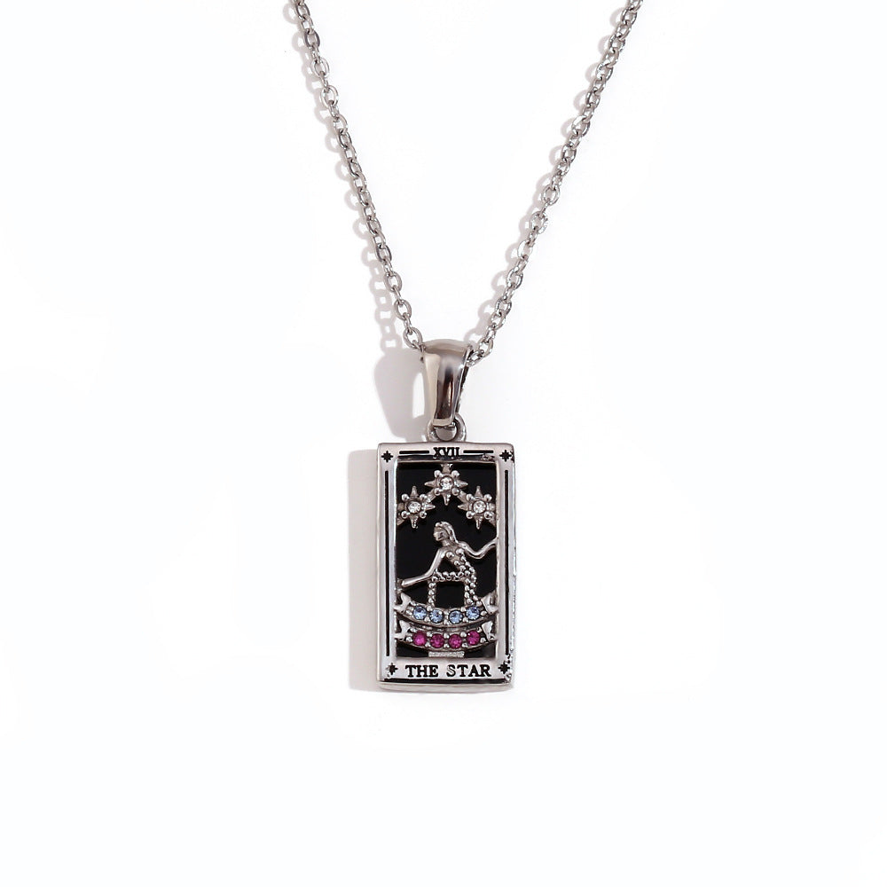 Fashionable retro pop Tarot necklace Series 2