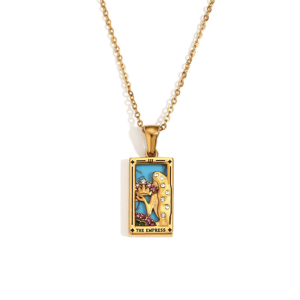 Fashionable retro pop Tarot necklace Series 2