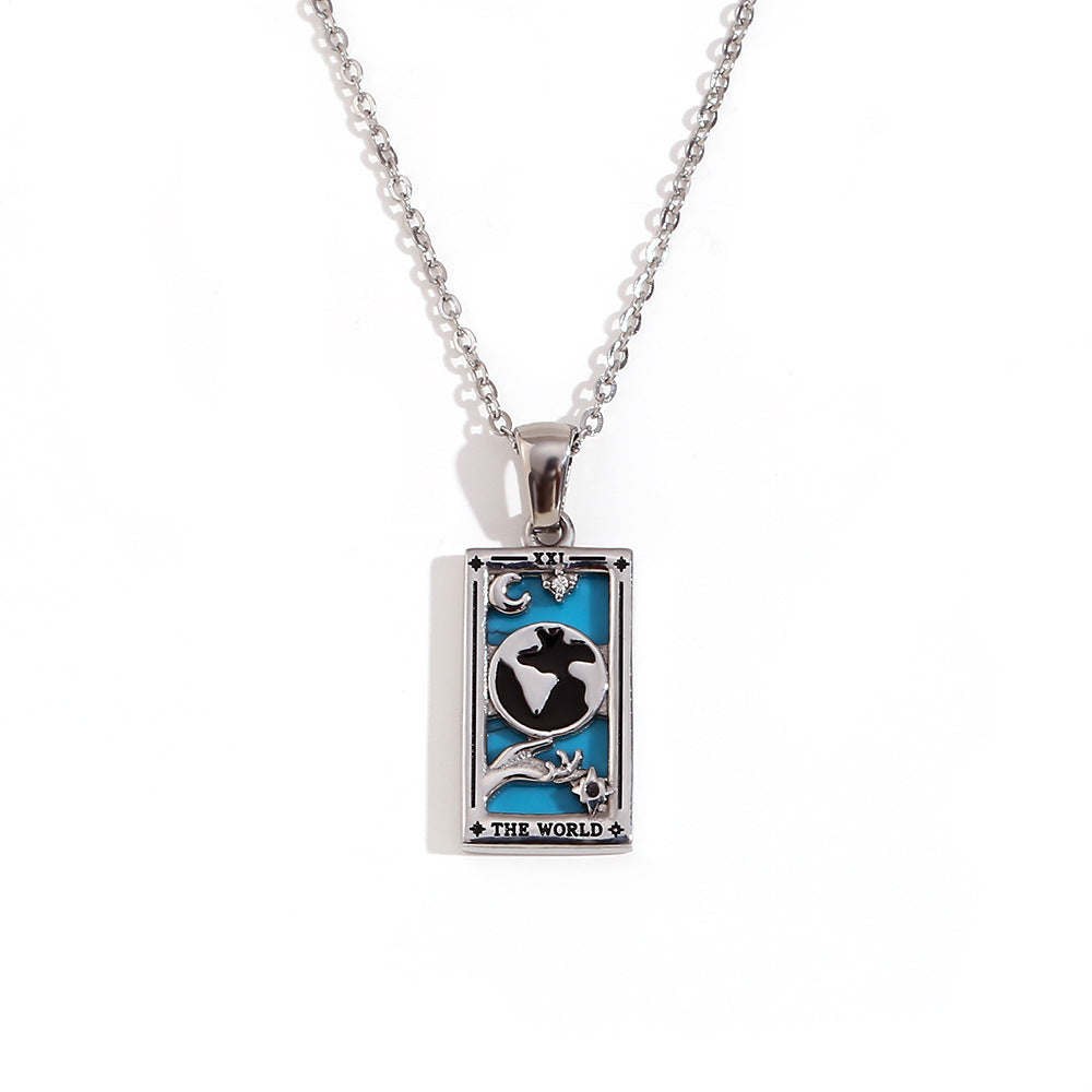 Fashionable retro pop Tarot necklace Series 2