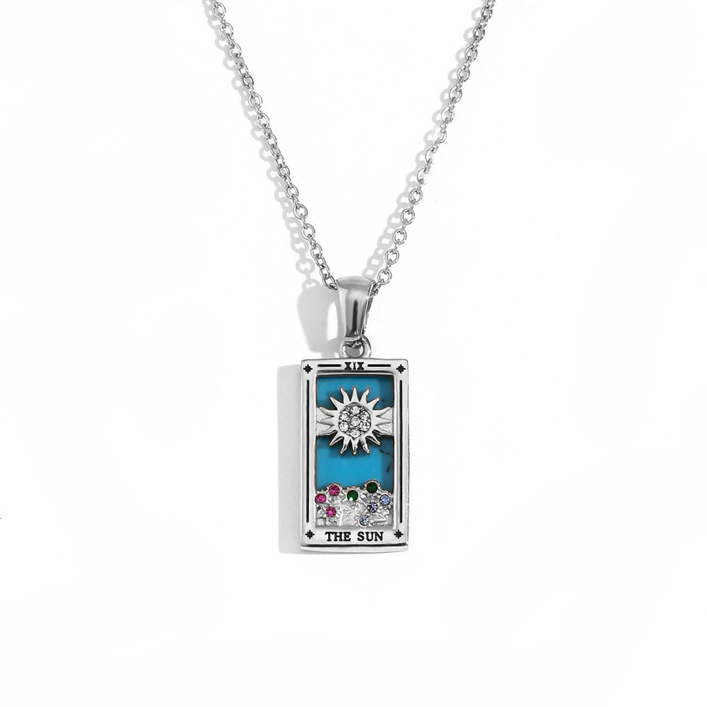 Fashionable retro pop Tarot necklace Series 2