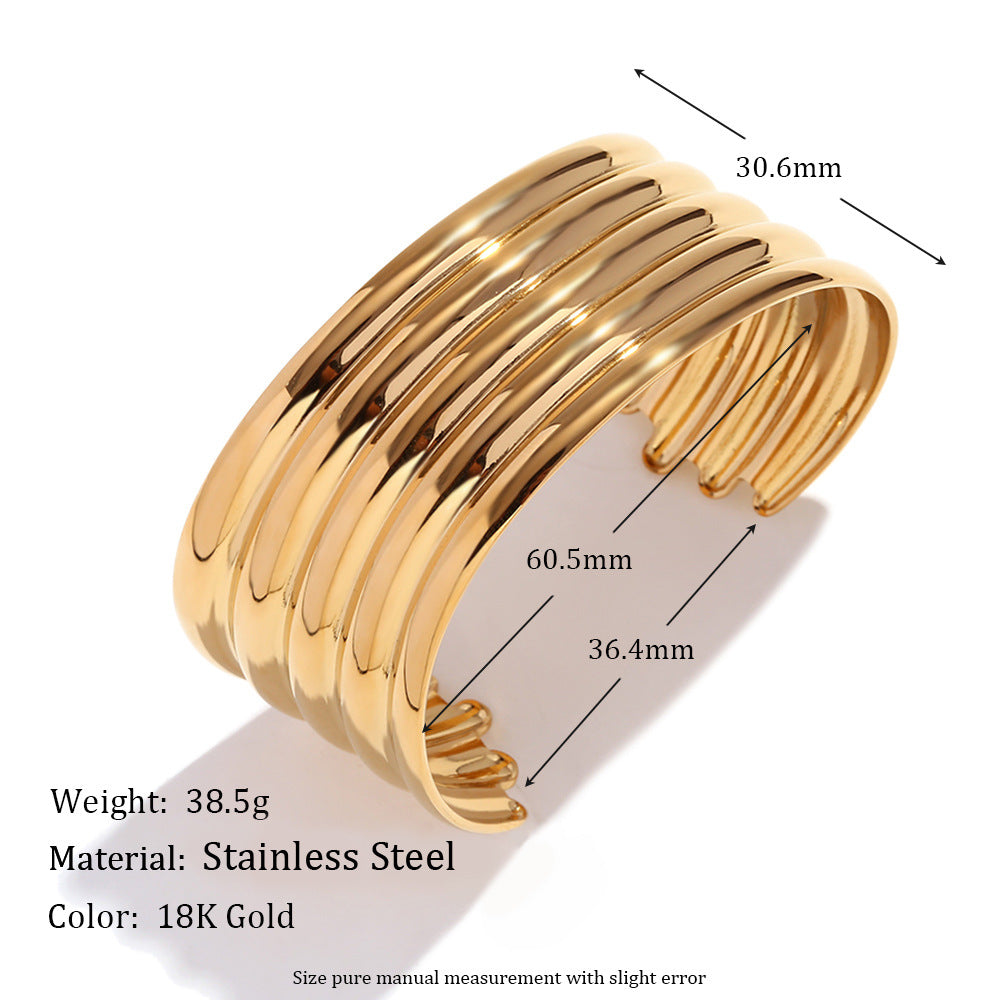 Golden Dream Curves Bracelet Collection A