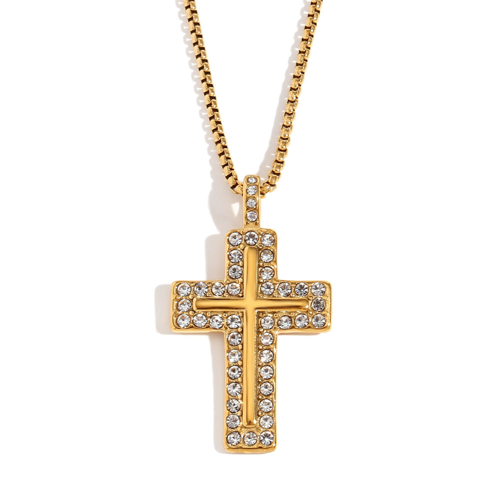 Dual Radiance Divine Shadow · Luxurious Cross Pendant