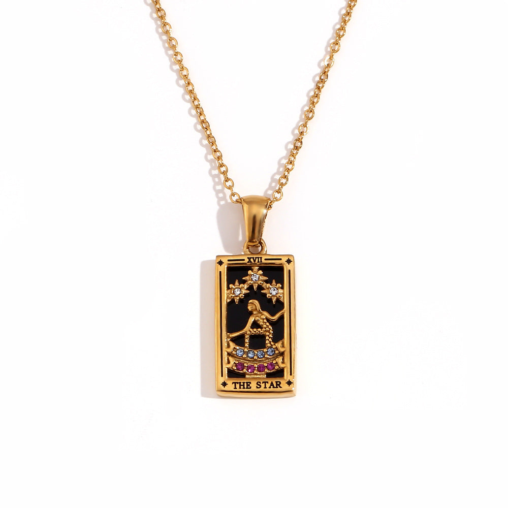 Fashionable retro pop Tarot necklace Series 2