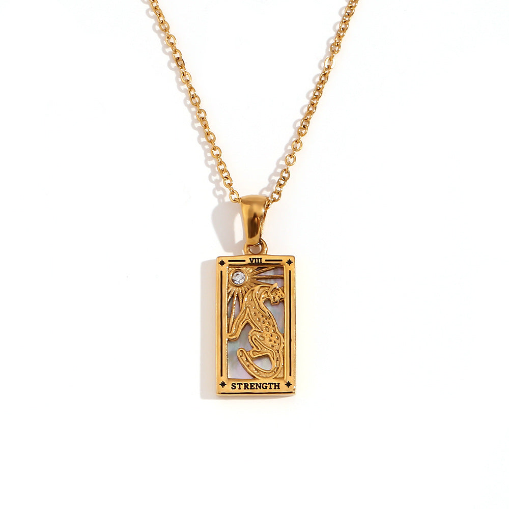 Fashionable retro pop Tarot necklace Series 2