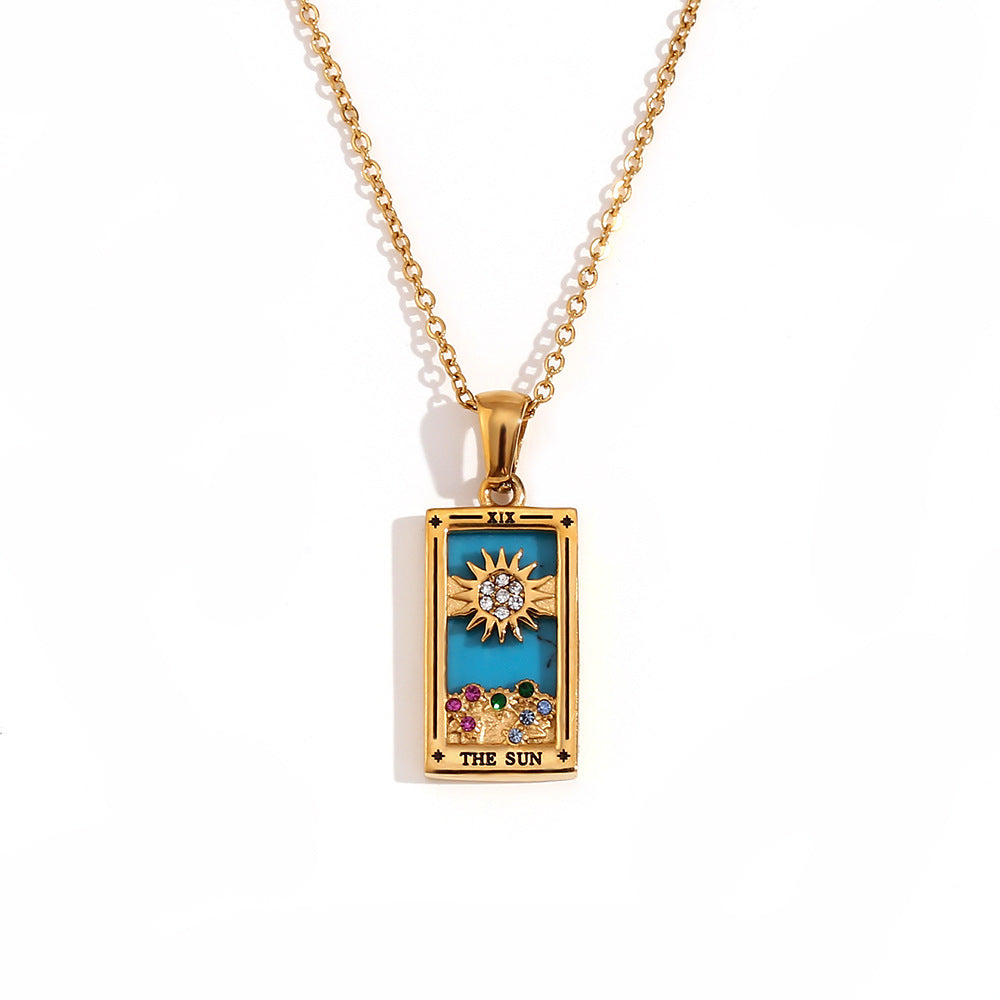 Fashionable retro pop Tarot necklace Series 2