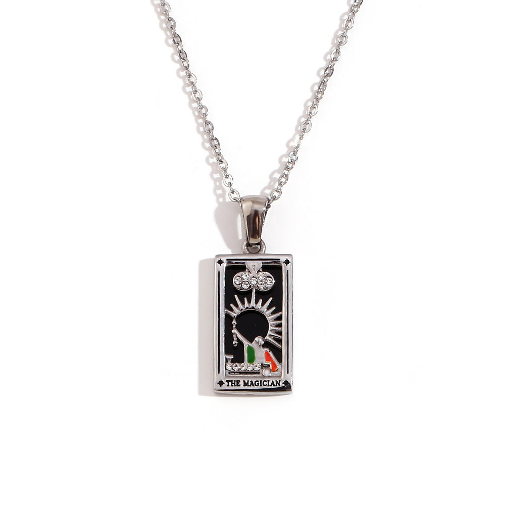 Fashionable retro pop Tarot necklace Series 2